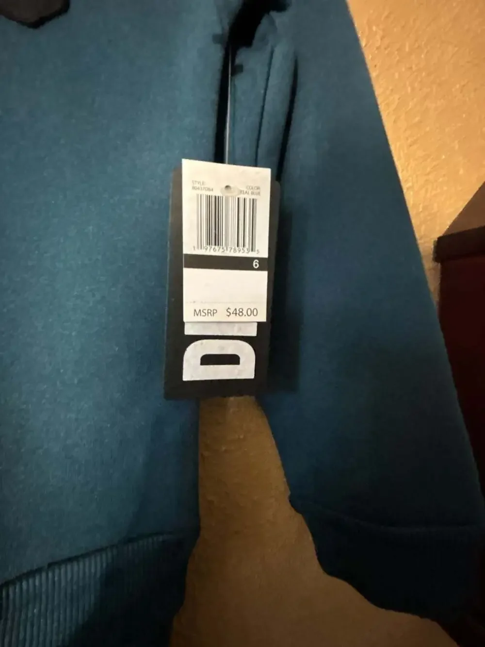 DKNY Boys Teal Blue Long Sleeve Crewneck Sweatshirt and Jogger Pants Set Size 6